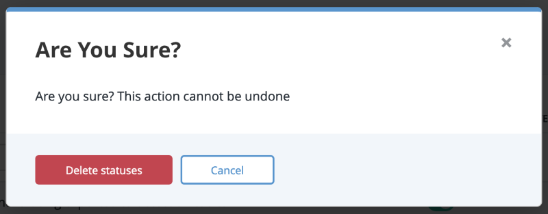 Delete Status